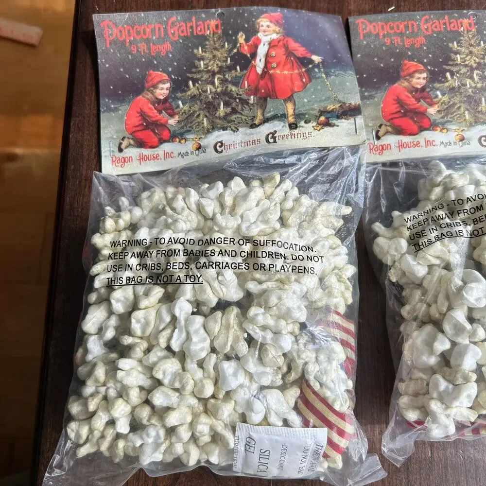 2 new Rogan House Faux Popcorn Garland Strand